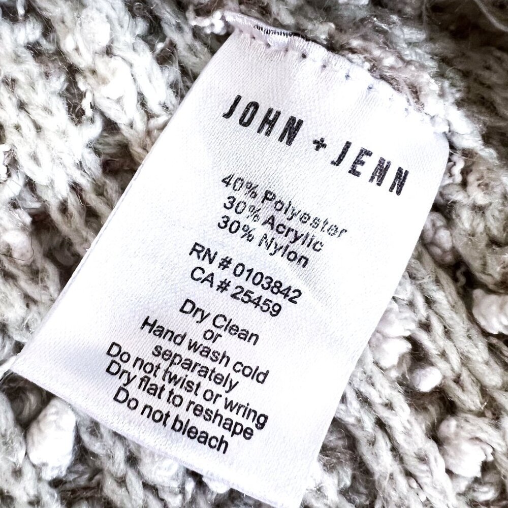 Anthropologie John + Jenn Bell Sleeve Nubby Sweater Small - Picture 9 of 9